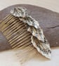 Origami Sheet Music Leaf Hair Comb: Upcycled Vintage Paper Accessory