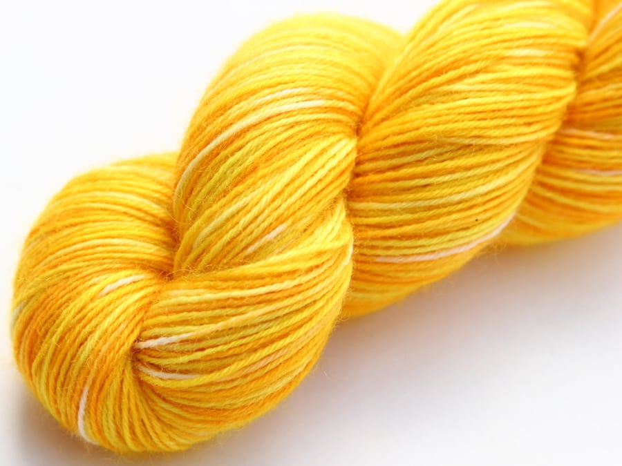 SALE Goldenrod - Superwash Bluefaced Leicester 4-ply yarn