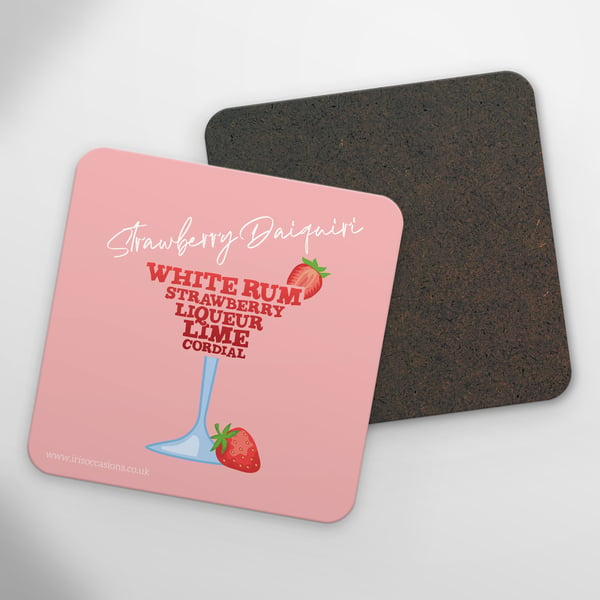 Strawberry Daiquiri Cocktail Coaster