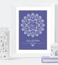 Wedding Butterflies Personalised Print, anniversary or wedding gift - Image 7