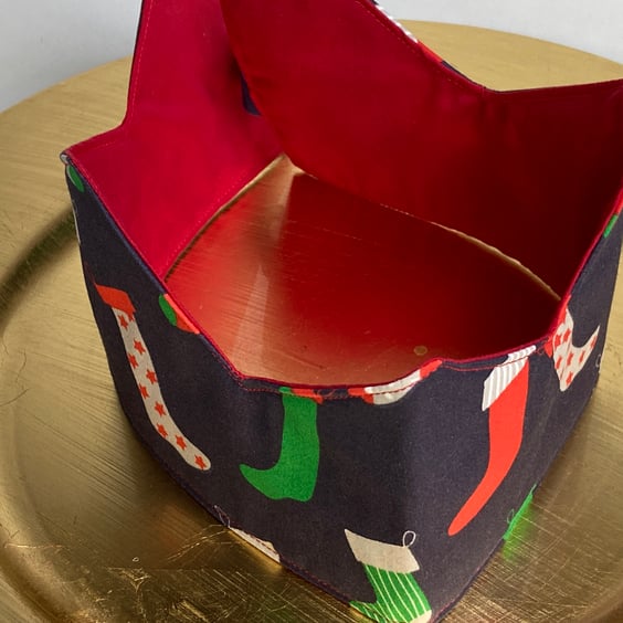 Pick and Mix Christmas Crowns. Reusable, fabric crown. Christmas stockings