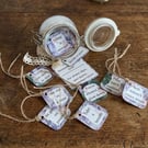 "A Little Bundle of Words" Mini Jar. Mindful Affirmations & Encouragement Gift 