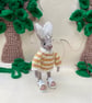 Meet Pip "Pippy" Puddle-Hop the sweet little bunny, Rabbit Ornament, Rabbit Gift - Image 4