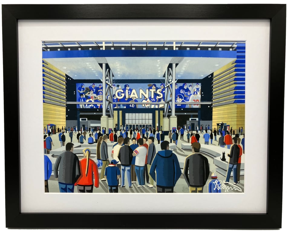 New York. Framed & Unframed Giants Fine Art Print American Football Stadium Gift