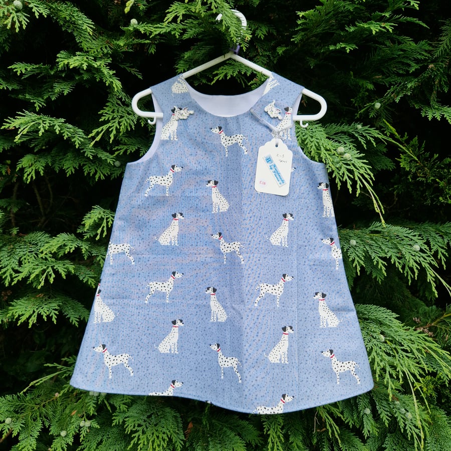 Age: 2-3yr Blue Dalmation Dress