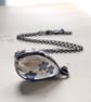 Pet Hair Keepsake Necklace, Custom Lock of hair pet memorial jewellery gift - Image 1