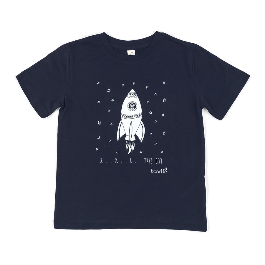 Organic space unisex childrens T-shirt