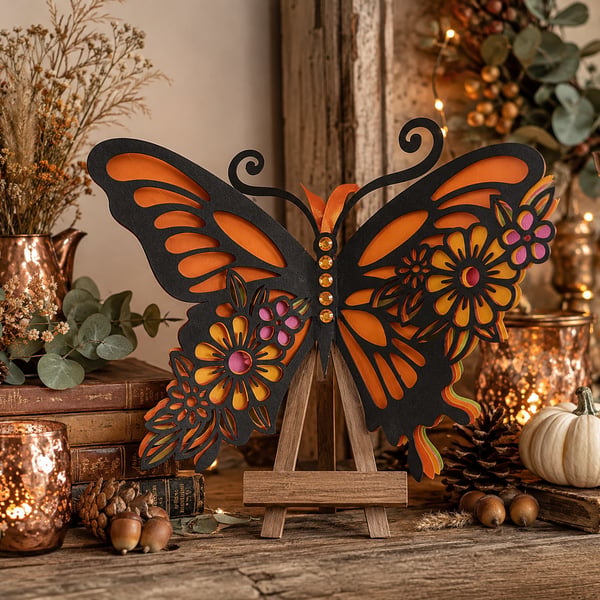 Stunning Layered Butterfly Decoration Wall Hanging.