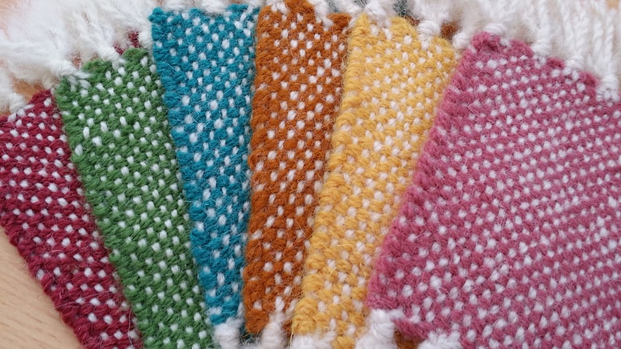 Private Listing - 6 Hand Woven Coasters