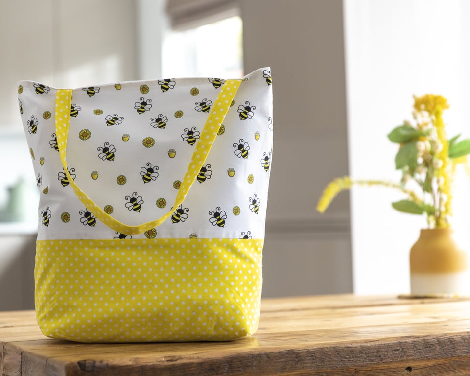 Women's Tote Bag-Handmade. Beach Bag. Shopper Bags. Stylish Tote Bag-TB27