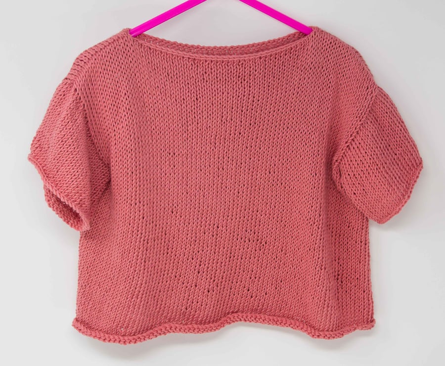 Pink Organic Cotton Baby Jumper 12 - 18 Months
