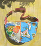 One of a Kind Handmade Slouchy Crescent Bag - Buon Appetito! 
