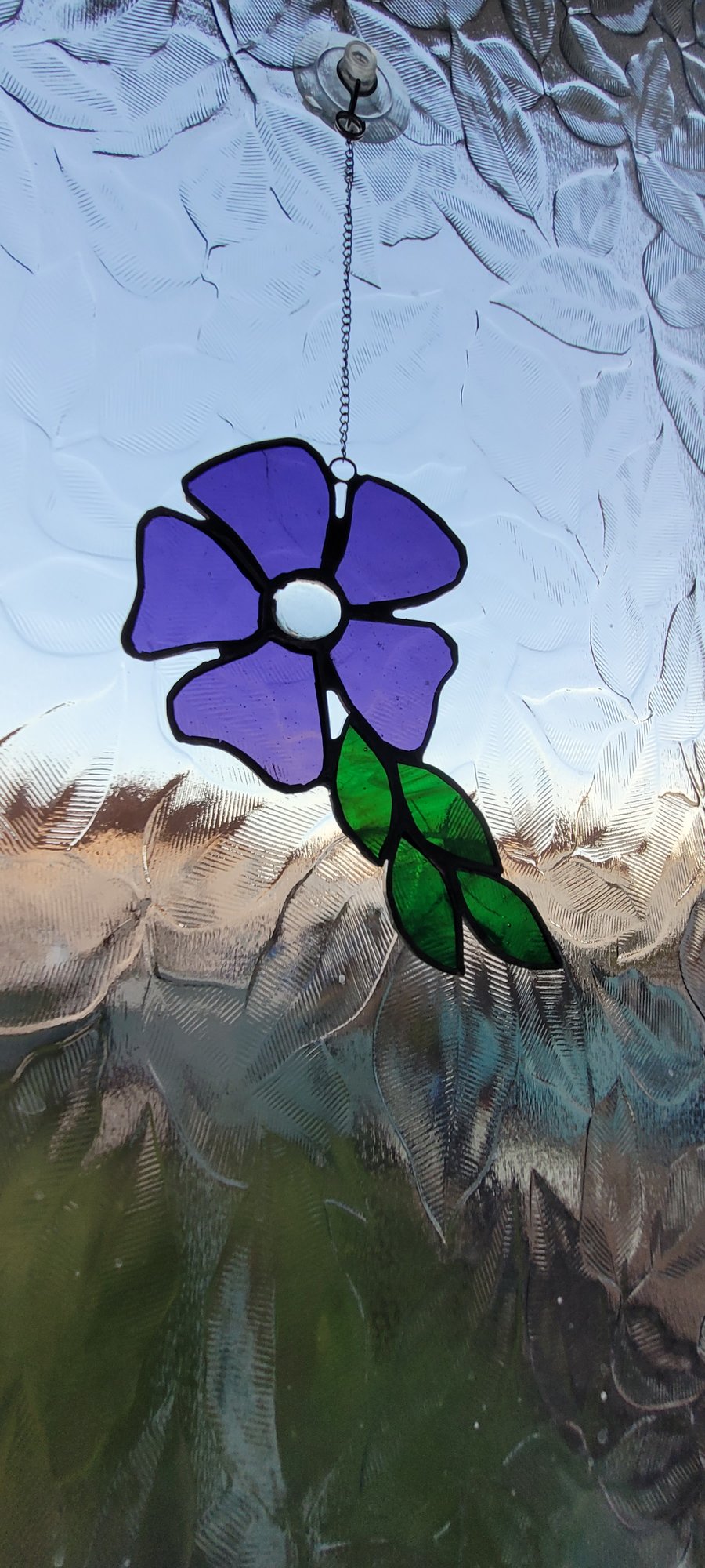 Stained glass flower 
