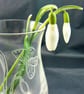 small bud vase ( snowdrop and butterfly) ,lead crystal - Image 5
