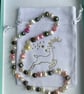 Freshwater Baroque Pearl Multi-coloured Necklace  Traditionally knotted in silk - Image 3