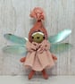 Pink Fairy Miniature Art Doll Hanger Ilse - Image 5