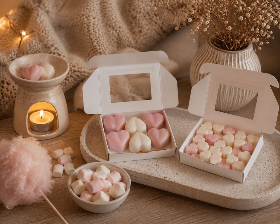 Candy Floss & Marshmallow Highly Scented Wax Melts, Uk Handmade, Sweet Scent