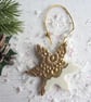 Christmas Decoration - Gold Snowflake - Image 2