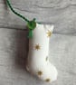 Set of 3 Mini Stocking Christmas Tree Decorations, Scrapbox Stockings - Image 6