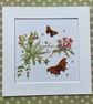 Unique Collage of a Small Copper Butterfly and a Comma Butterfly - Image 1