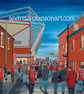 Crewe, Framed & Unframed Art Print Alex Football Club FC, Gresty Rd Stadium Gift - Image 2
