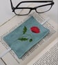 Elasticated Bookmark with Embroidered Poppy - Image 3