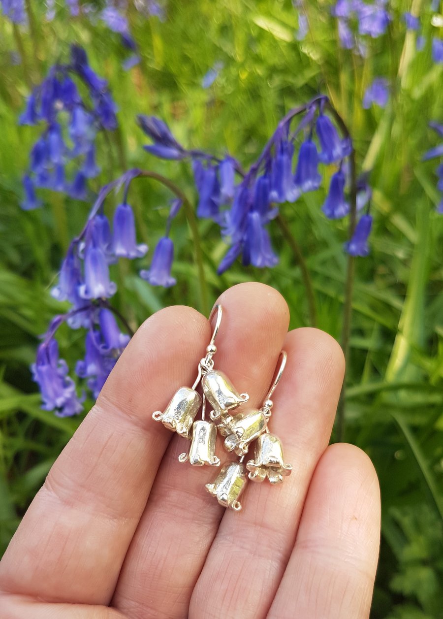 Bluebell Cluster Earrings Curly