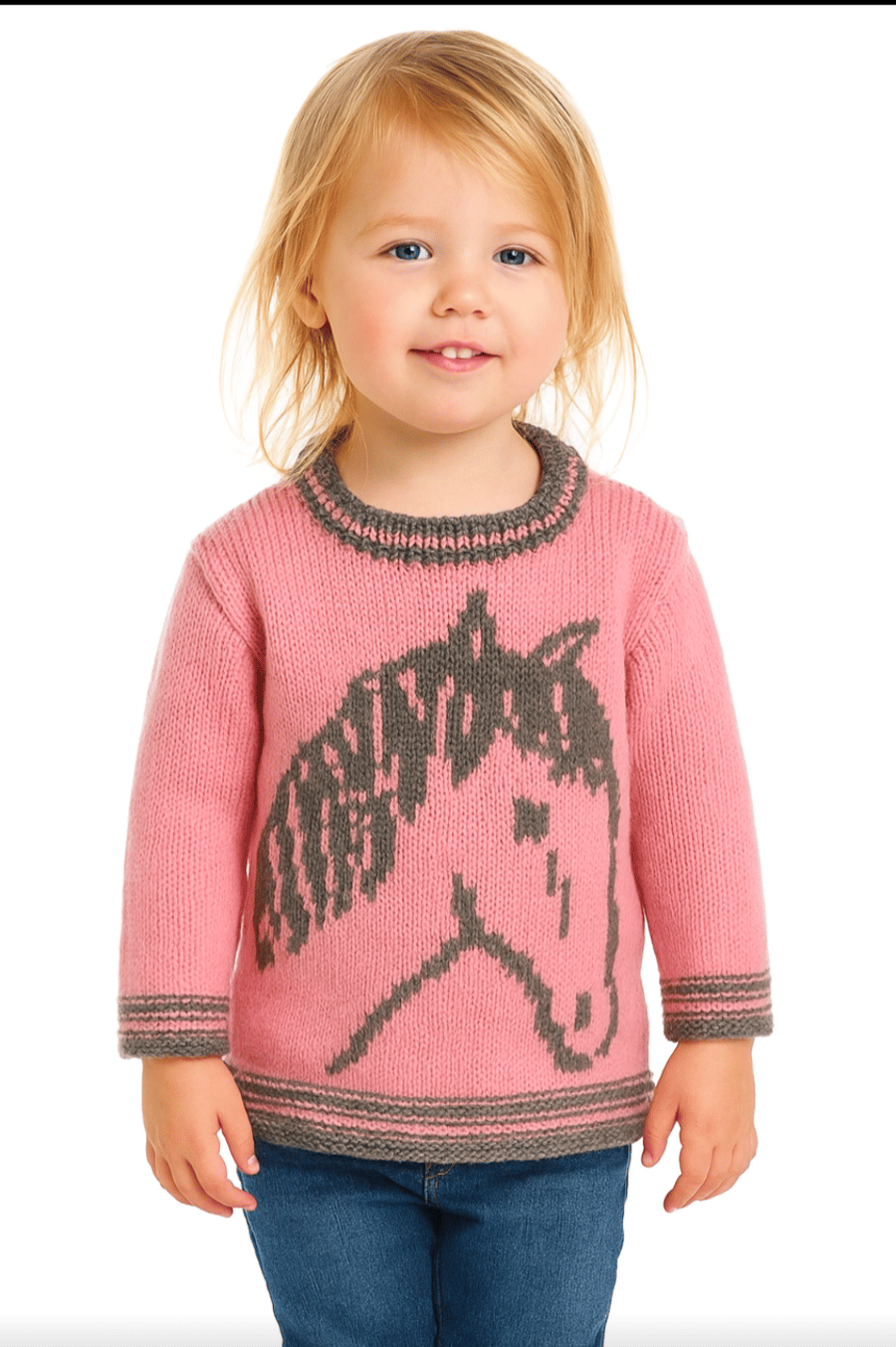 Knitting Pattern for a Horse on a Sweater.  Digital Pattern