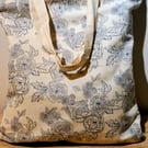 Rose Pencil sketch print Tote Bag