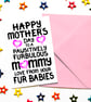 Mothers Day Card For Dogs, Cats, Fur Babies Mummy, Mommy,  Mammy, Mothers Day  - Image 2