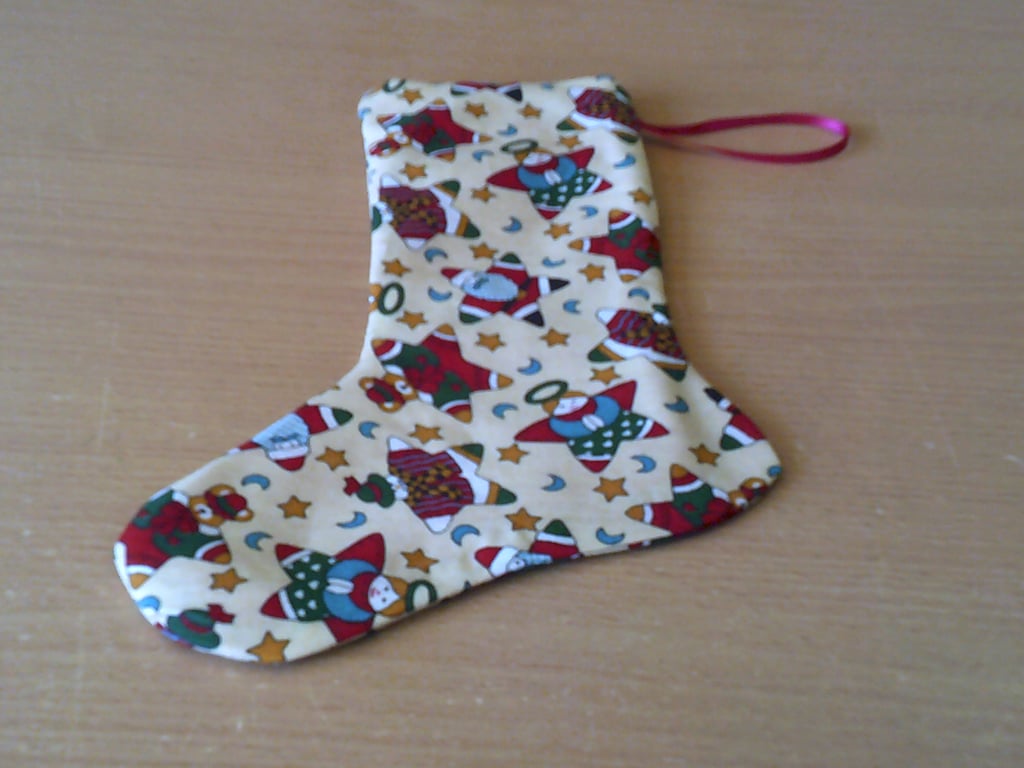 Santa Stars 7,5 inch Stocking