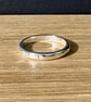"Rain" - Sterling Silver Ring - 4g - Made To Any Size - 3mm x 2mm D shape - Image 5