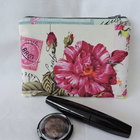 Make Up Bag, Cosmetic Bag Roses 