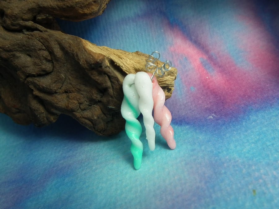 Bunch of three Unicorn Horns Magic! OOAK Sculpt by artist Ann Galvin 
