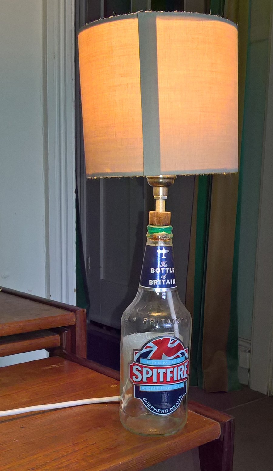Spitfire Beer Bottle Side Lamp (bulb and Shade NOT included)