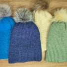 Wool Knitted Beanie Hat (4 Colours available)
