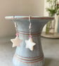 Shell Star Earrings with Pink Swarovski crystal - Image 1