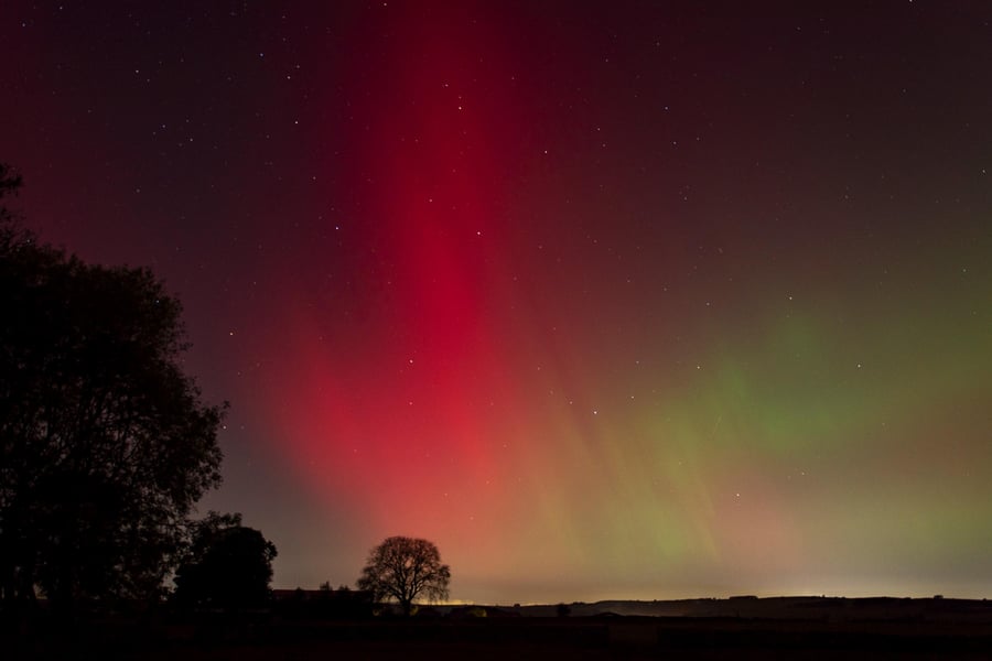 Northern Lights Aurora landscape print