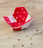 Small Fabric Patchwork Basket - Image 2
