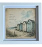 Seaside Curiosities Shadow Box. Beach Hut Framed Print. - Image 3