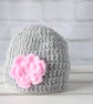 Baby Blanket with Hat, Handmade Extra Thickness Baby Blanket, 32" x 24" Approx,  - Image 3