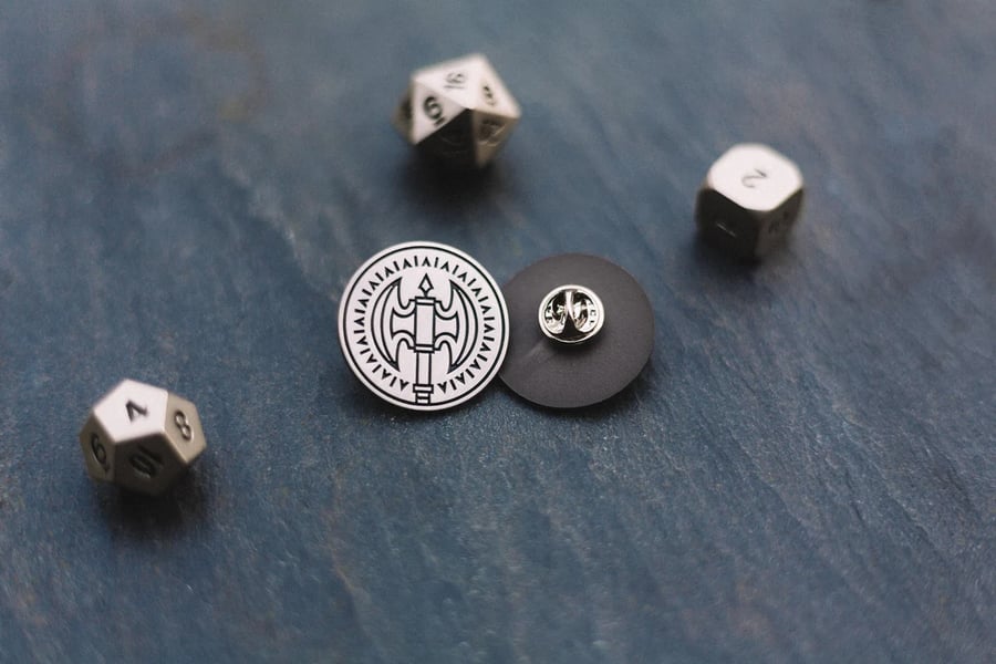 Barbarian Enamel Pin - accessories for D&D players