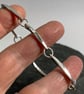 Sterling silver forged link bracelet - Image 4
