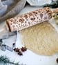 Christmas pattern embossing wooden rolling pin, laser engraved. - Image 1