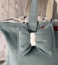 Cord Bag in Green with Drawstring Lining - PB5 0028 - Image 2
