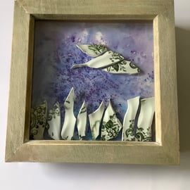 'Landing' Unique Ceramic Framed Picture, Eco Friendly Gifts.