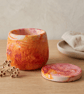 Orange, Pink, Yellow and Red Marbled Jewellery Box, Stars and Constellations