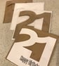 21st Birthday cards, handmade in white or brown kraft card with envelope, - Image 7