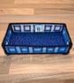 Desk tray for small items - blue and purple with square details - Image 3