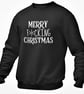 Merry F Christmas  - Rude  Christmas JUMPER  Funny Novelty Christmas